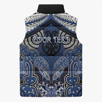 Aotearoa Iwi Ngati Tuwharetoa Personalised Sleeveless Puffer Jacket Maori Kowhaiwhai Pattern