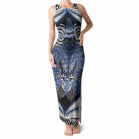 Aotearoa Iwi Ngati Tuwharetoa Personalised Tank Maxi Dress Maori Kowhaiwhai Pattern
