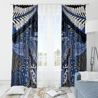 Aotearoa Iwi Ngati Tuwharetoa Window Curtain Maori Kowhaiwhai Pattern