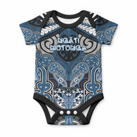 Aotearoa Iwi Ngati Mutunga Personalised Baby Onesie Maori Kowhaiwhai Pattern