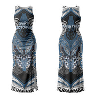 Aotearoa Iwi Ngati Mutunga Personalised Couples Matching Tank Maxi Dress and Hawaiian Shirt Maori Kowhaiwhai Pattern