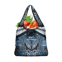 Aotearoa Iwi Ngati Mutunga Grocery Bag Maori Kowhaiwhai Pattern