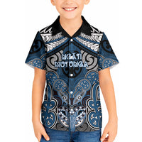 Aotearoa Iwi Ngati Mutunga Personalised Kid Hawaiian Shirt Maori Kowhaiwhai Pattern