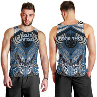 Aotearoa Iwi Ngati Mutunga Personalised Men Tank Top Maori Kowhaiwhai Pattern