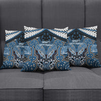 Aotearoa Iwi Ngati Mutunga Pillow Cover Maori Kowhaiwhai Pattern