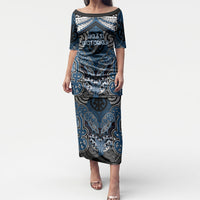 Aotearoa Iwi Ngati Mutunga Personalised Puletasi Maori Kowhaiwhai Pattern