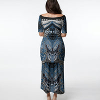 Aotearoa Iwi Ngati Mutunga Personalised Puletasi Maori Kowhaiwhai Pattern