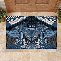 Aotearoa Iwi Ngati Mutunga Rubber Doormat Maori Kowhaiwhai Pattern