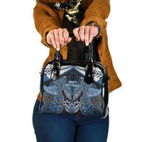 Aotearoa Iwi Ngati Mutunga Shoulder Handbag Maori Kowhaiwhai Pattern