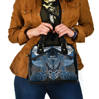 Aotearoa Iwi Ngati Mutunga Shoulder Handbag Maori Kowhaiwhai Pattern