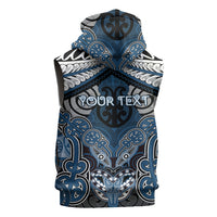 Aotearoa Iwi Ngati Mutunga Personalised Sleeveless Hoodie Maori Kowhaiwhai Pattern