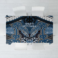 Aotearoa Iwi Ngati Mutunga Tablecloth Maori Kowhaiwhai Pattern