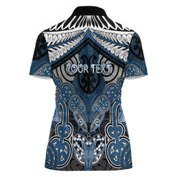 Aotearoa Iwi Ngati Mutunga Personalised Women Polo Shirt Maori Kowhaiwhai Pattern