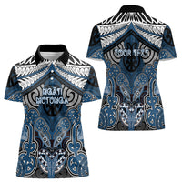 Aotearoa Iwi Ngati Mutunga Personalised Women Polo Shirt Maori Kowhaiwhai Pattern