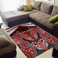Aotearoa Iwi Te Ati Awa Area Rug Maori Kowhaiwhai Pattern