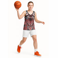 Aotearoa Iwi Te Ati Awa Personalised Basketball Jersey Maori Kowhaiwhai Pattern