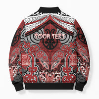 Aotearoa Iwi Te Ati Awa Personalised Bomber Puffer Jacket Maori Kowhaiwhai Pattern