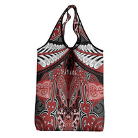 Aotearoa Iwi Te Ati Awa Grocery Bag Maori Kowhaiwhai Pattern