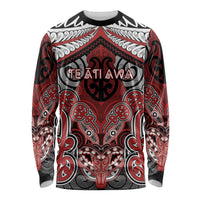 Aotearoa Iwi Te Ati Awa Personalised Long Sleeve Shirt Maori Kowhaiwhai Pattern