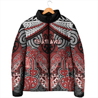 Aotearoa Iwi Te Ati Awa Personalised Padded Jacket Maori Kowhaiwhai Pattern