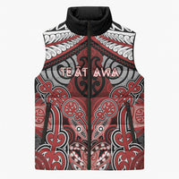 Aotearoa Iwi Te Ati Awa Personalised Sleeveless Puffer Jacket Maori Kowhaiwhai Pattern
