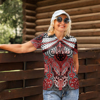 Aotearoa Iwi Te Ati Awa Personalised Women Polo Shirt Maori Kowhaiwhai Pattern