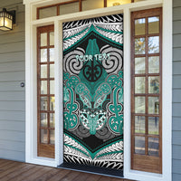 Aotearoa Iwi Ngati Maru Personalised Door Cover Maori Kowhaiwhai Pattern