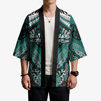 Aotearoa Iwi Ngati Maru Personalised Kimono Maori Kowhaiwhai Pattern