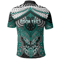 Aotearoa Iwi Ngati Maru Personalised Polo Shirt Maori Kowhaiwhai Pattern