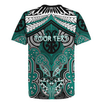 Aotearoa Iwi Ngati Maru Personalised Rugby Jersey Maori Kowhaiwhai Pattern