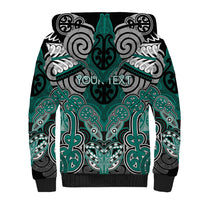 Aotearoa Iwi Ngati Maru Personalised Sherpa Hoodie Maori Kowhaiwhai Pattern