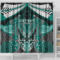 Aotearoa Iwi Ngati Maru Shower Curtain Maori Kowhaiwhai Pattern