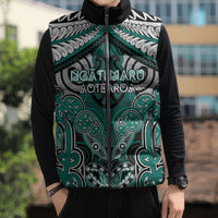 Aotearoa Iwi Ngati Maru Personalised Sleeveless Puffer Jacket Maori Kowhaiwhai Pattern