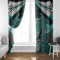 Aotearoa Iwi Ngati Maru Window Curtain Maori Kowhaiwhai Pattern
