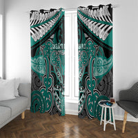 Aotearoa Iwi Ngati Maru Window Curtain Maori Kowhaiwhai Pattern
