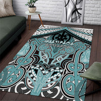 Aotearoa Iwi Ngati Paoa Area Rug Maori Kowhaiwhai Pattern
