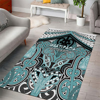 Aotearoa Iwi Ngati Paoa Area Rug Maori Kowhaiwhai Pattern