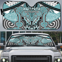 Aotearoa Iwi Ngati Paoa Auto Sun Shade Maori Kowhaiwhai Pattern