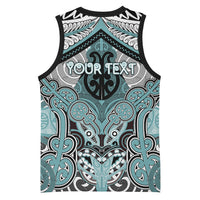 Aotearoa Iwi Ngati Paoa Personalised Basketball Jersey Maori Kowhaiwhai Pattern