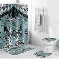 Aotearoa Iwi Ngati Paoa Bathroom Set Maori Kowhaiwhai Pattern