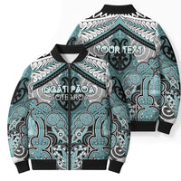 Aotearoa Iwi Ngati Paoa Personalised Bomber Puffer Jacket Maori Kowhaiwhai Pattern