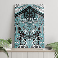 Aotearoa Iwi Ngati Paoa Canvas Wall Art Maori Kowhaiwhai Pattern