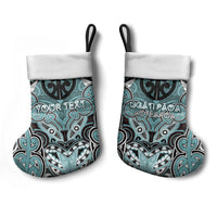 Aotearoa Iwi Ngati Paoa Personalised Christmas Stocking Maori Kowhaiwhai Pattern
