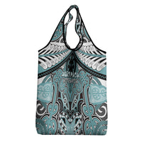 Aotearoa Iwi Ngati Paoa Grocery Bag Maori Kowhaiwhai Pattern