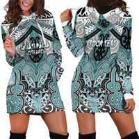 Aotearoa Iwi Ngati Paoa Personalised Hoodie Dress Maori Kowhaiwhai Pattern
