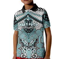 Aotearoa Iwi Ngati Paoa Personalised Kid Polo Shirt Maori Kowhaiwhai Pattern