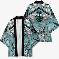 Aotearoa Iwi Ngati Paoa Personalised Kimono Maori Kowhaiwhai Pattern