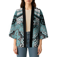 Aotearoa Iwi Ngati Paoa Personalised Kimono Maori Kowhaiwhai Pattern