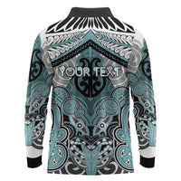 Aotearoa Iwi Ngati Paoa Personalised Long Sleeve Polo Shirt Maori Kowhaiwhai Pattern