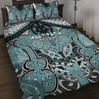 Aotearoa Iwi Ngati Paoa Quilt Bed Set Maori Kowhaiwhai Pattern